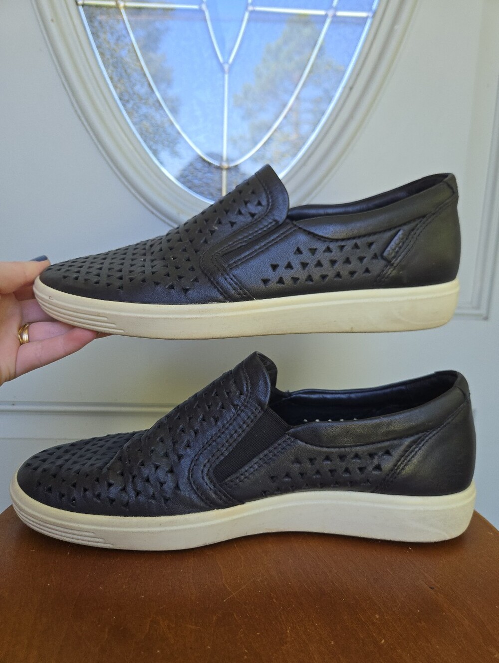 ECCO Soft 7 Laser Cut Slip-On Sneaker - Picture 3 of 6